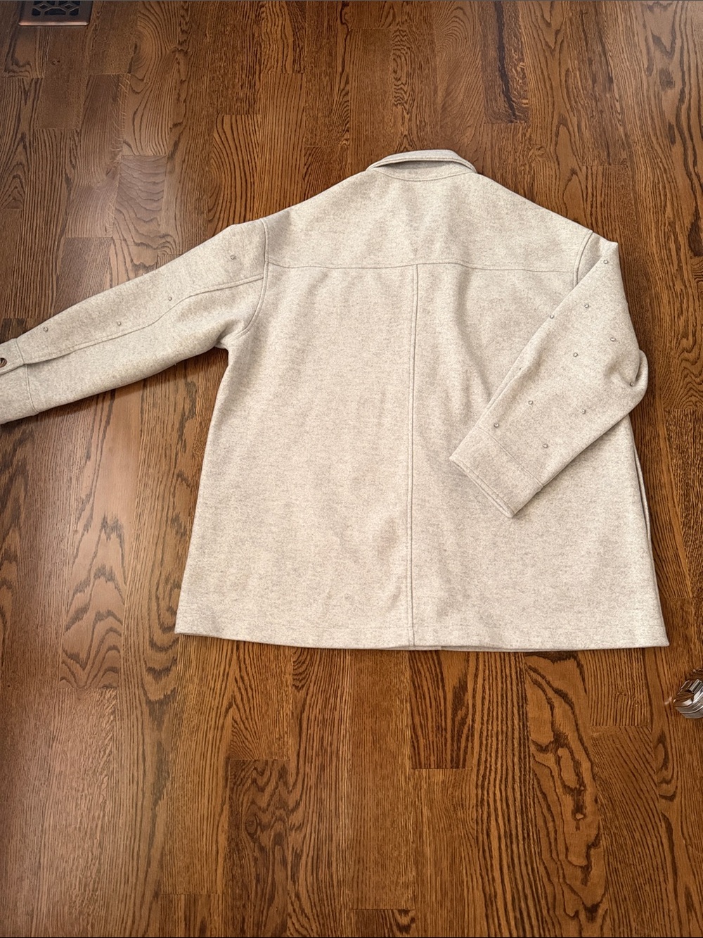 Vocal grey shacket with rhinestone studs medium - Picture 14 of 16